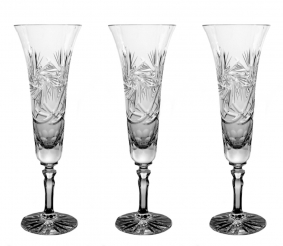 Kryształowe kieliszki do szampana 140ml 443 - komplet kieliszków do szampana.