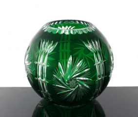 Zielony wazon kryształowy 192 G