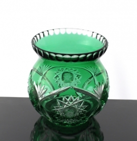 Zielony wazon kryształowy 181 G