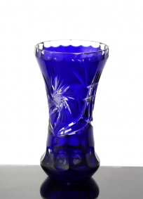 Niebieski wazon kryształowy 252