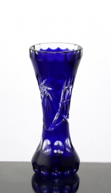 Niebieski wazon kryształowy 255
