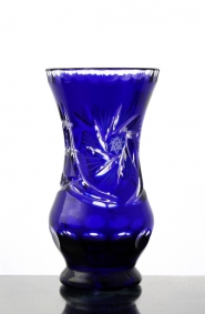 Niebieski wazon kryształowy 256