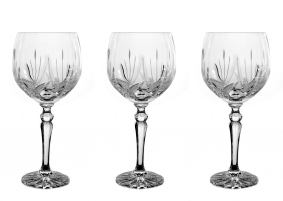 Kryształowe kieliszki do wina 300ml 372x LIŚĆ - komplet kieliszków kryształowych do wina.