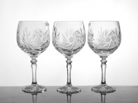 Kryształowe kieliszki do wina 300ml 416 - komplet kieliszków do wina.