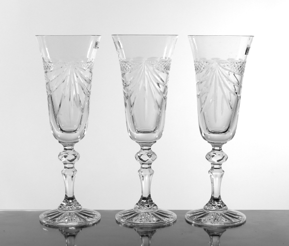 Kryształowe kieliszki do szampana 140ml 1353 FIR - komplet kieliszków do szampana.